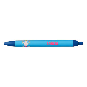 Stylo Bleu Jour des morts Axolotl mexicain nom personnalisé