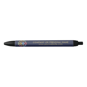 Stylo Bleu Logo d'entreprise moderne Marine Blue Branding