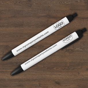 Stylo Bleu Logo et texte personnalisés