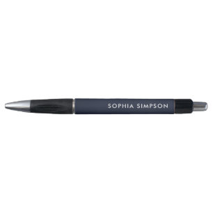 Stylo bleu marine moderne minimaliste