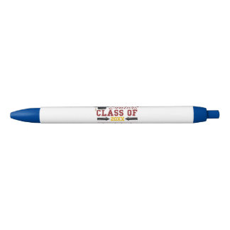 Stylo Bleu Matériel de remise des diplômes rouge et jaune