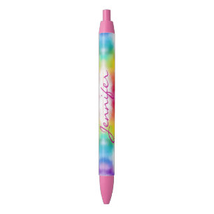 Stylo Bleu Modèle moderne couleur personnalisé nom manuscrit