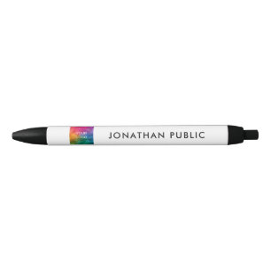 Stylo Bleu Modèle personnalisé Votre nom Bureau Logo d'entrep