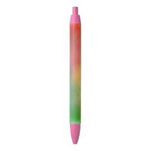 Stylo Bleu Modèle tendance couleurs arc-en-ciel rose rouge or