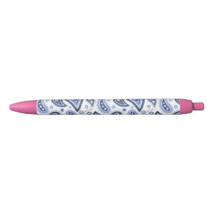 Stylo Bleu Motif Blue Paisley