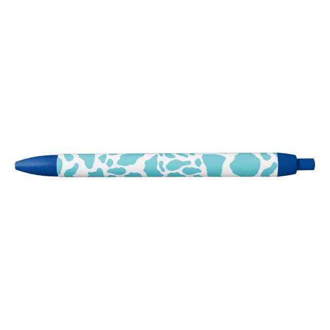 Stylo Bleu Motif de Poster de animal de points de vache bleu  (Devant)