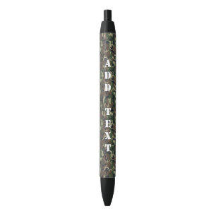Stylo Bleu Motif du Camouflage militaire Green Woodland