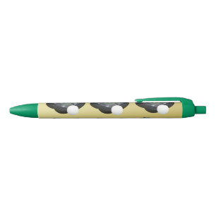 Stylo Bleu Motif Gold Et Black Lawn Bowls,