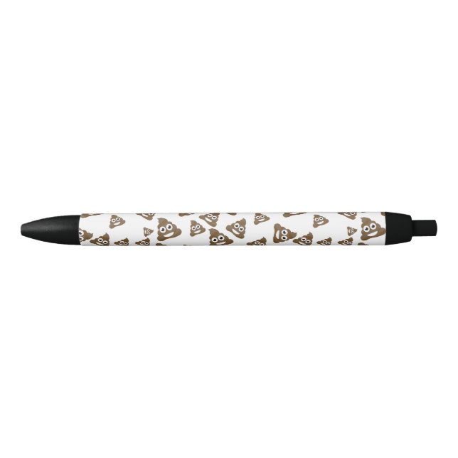 Stylo Bleu Motif mignon drôle d'Emoji de dunette (Devant)