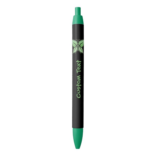 Stylo Bleu Papillon à menthe (devant Vertical)