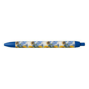 Stylo Bleu Pen Sunfleurs