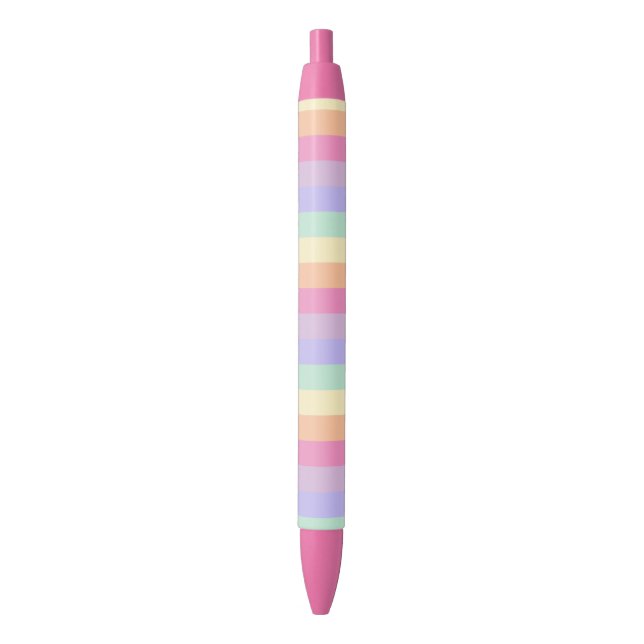 Stylo Bleu Personnalisé rose jaune orange bleu vert pourpre (devant Vertical)