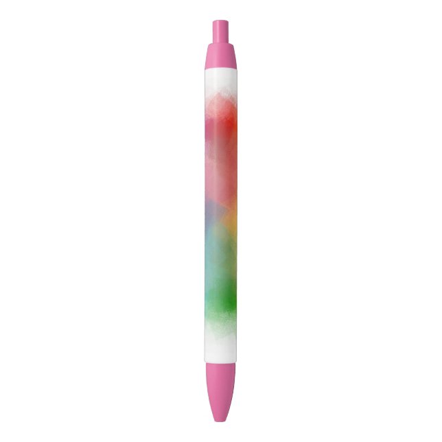 Stylo Bleu Personnalisé rose rouge orange jaune bleu pourpre  (devant Vertical)