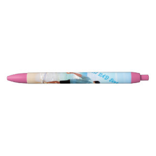 Stylo Bleu Personnaliser Votre Père Photo Pen Texte - Meilleu