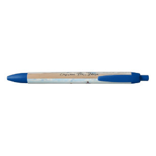Stylo Bleu Personnaliser votre stylet photo avec nom de texte