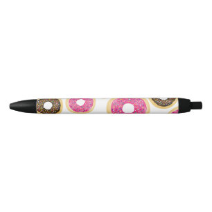 Stylo Bleu Pink & Brown Sprinkt Donuts Moderne Amusant mignon