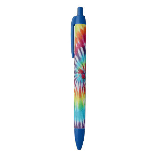 Stylo Bleu Rainbow Spiral Photo personnalisée