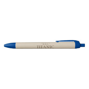 Stylo Bleu RMS Titanic Ghost Ship Sepia Pen (encre bleue)