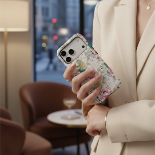 Stylo bleu rose or marbre liquide encre esthétique