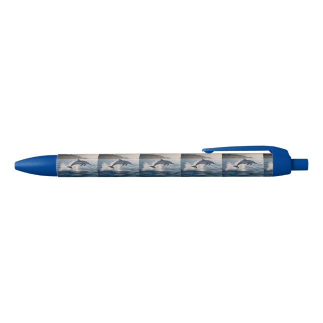 Stylo Bleu Solo Dolphin Wave Dancer, (Haut)
