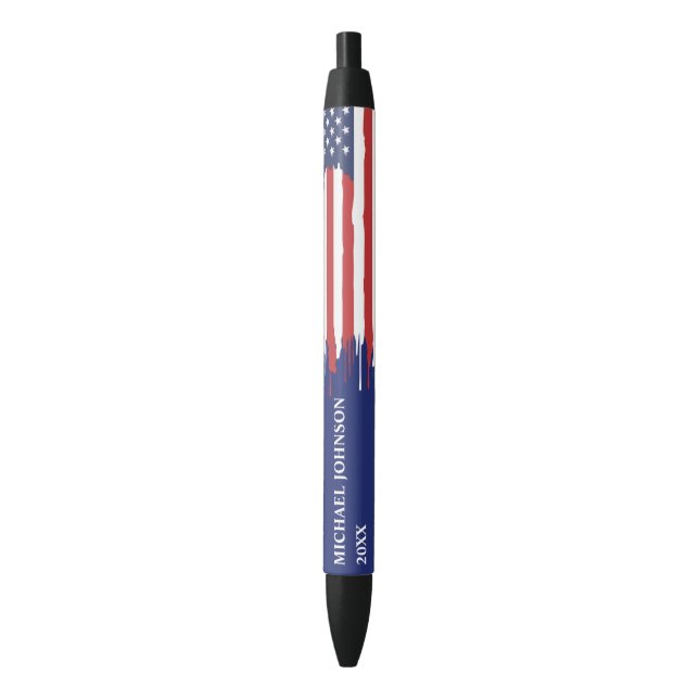 Stylo Bleu USA FLAG Campagne politique Promotion (devant Vertical)
