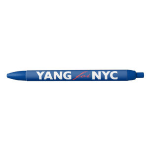 Stylo Bleu Yang pour le soutien électoral du maire de New Yo