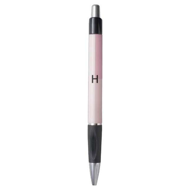 Stylo Blush Monogramme Pastel Rose Pâle Colorblock (Devant (Vertical))