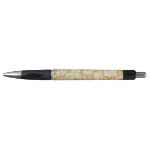Stylo Bouton de célibataire en or de William Morris Flor