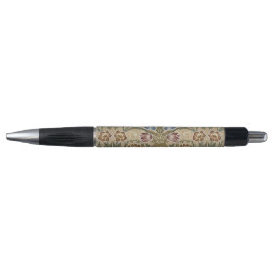 Stylo Brocard floral symétrique vintage William Morris