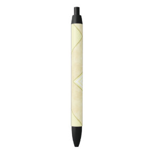 Stylo Bureau et stylo de l'école Beige Gold Stripe