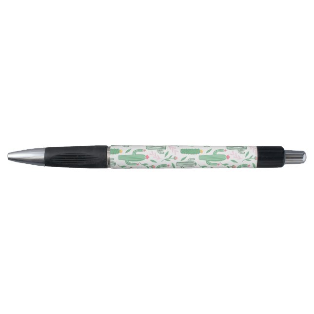 Stylo Cactus du désert doux vert Motif (Devant)