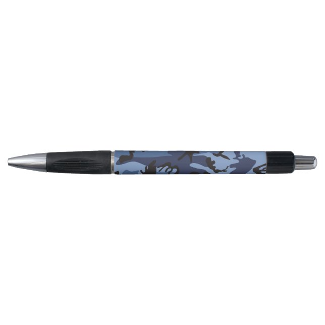 Stylo Camouflage bleu marine, Militaire, Armée (Devant)