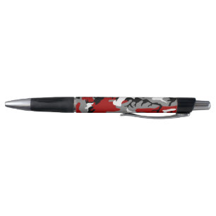 Stylo Camouflage rouge et gris, Militaire, Armée