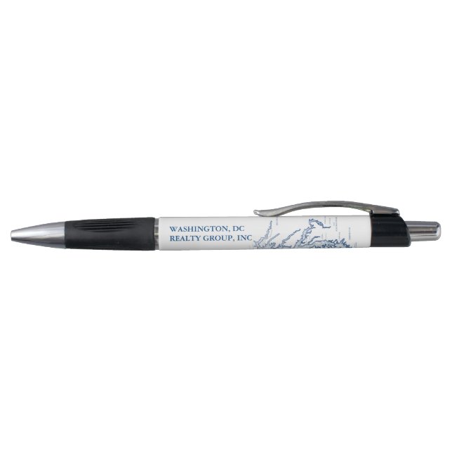 Stylo Carte de Washington DC Blue Custom Company Promo (Haut)