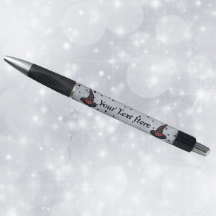 Stylo Casquette de sorcière noire étoiles mignonne araig