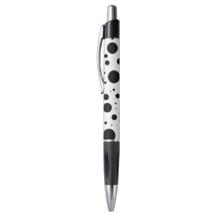 Stylo Centaines de points et cercles noirs dans la