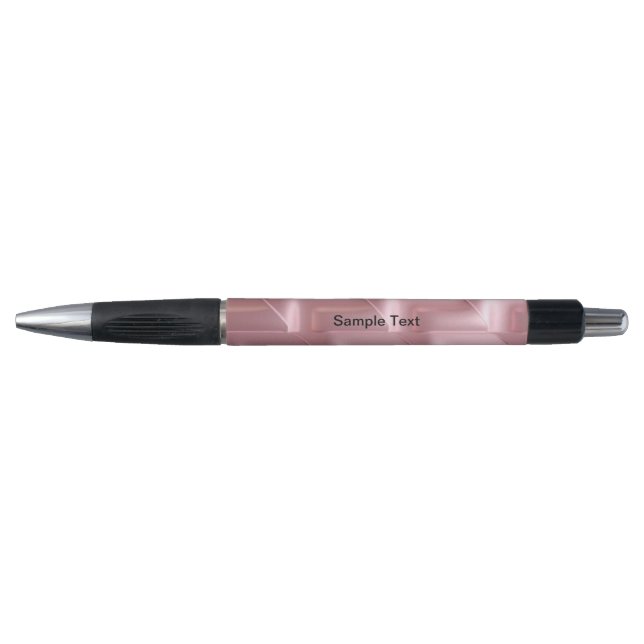 Stylo Chic Pink Geometric Pen – Stylish & Sleek (Devant)