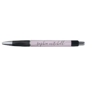 Stylo Chic Script Calligraphie Pastel Purple