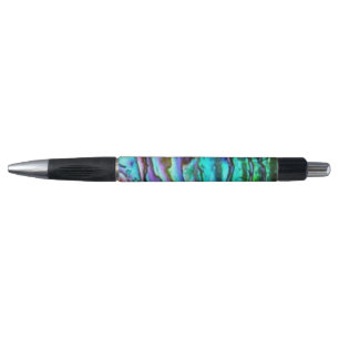 Stylo Clair bleu vert Paua Abalone Shell Pen