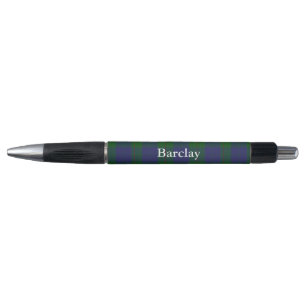 Stylo Clan classique Barclay Tartan Plaid Custom Pen