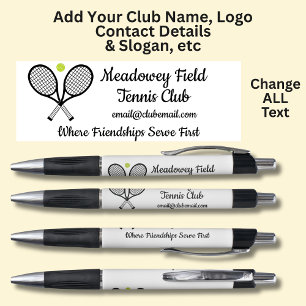 Stylo Club de tennis personnalisé - Ajoutez vos propres