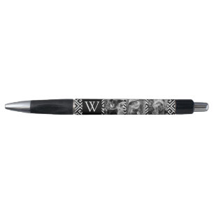 Stylo Collage photo de Motif et monogramme grec