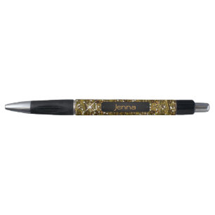 Stylo Copie de confettis de parties scintillantes d'or