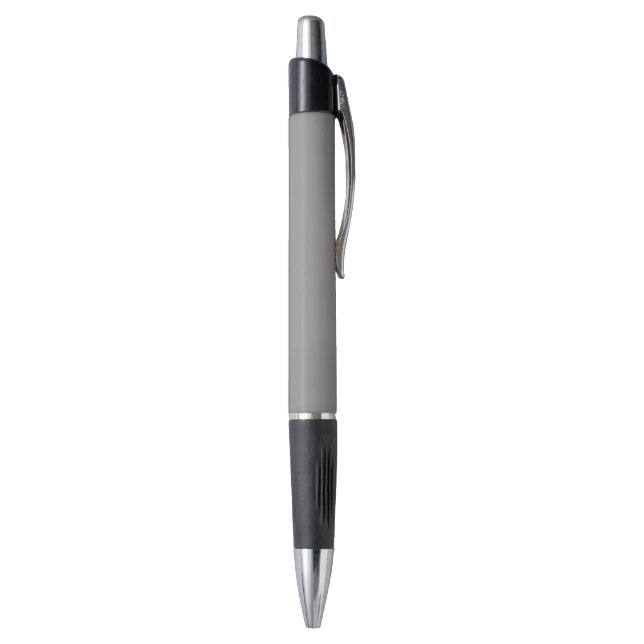 Stylo Couleur solide gris lune (Bas (Vertical))