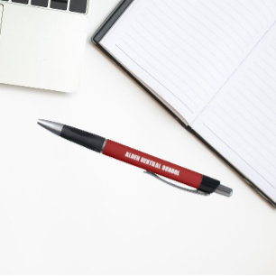 Stylo Couleurs de l'école rouge et blanc