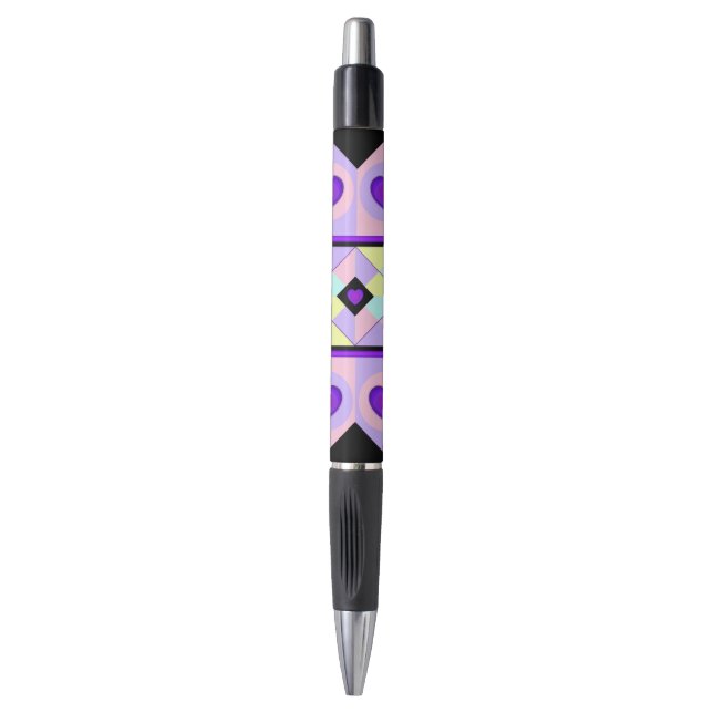 Stylo Couleurs pastel & coeurs violets battre (Devant (Vertical))