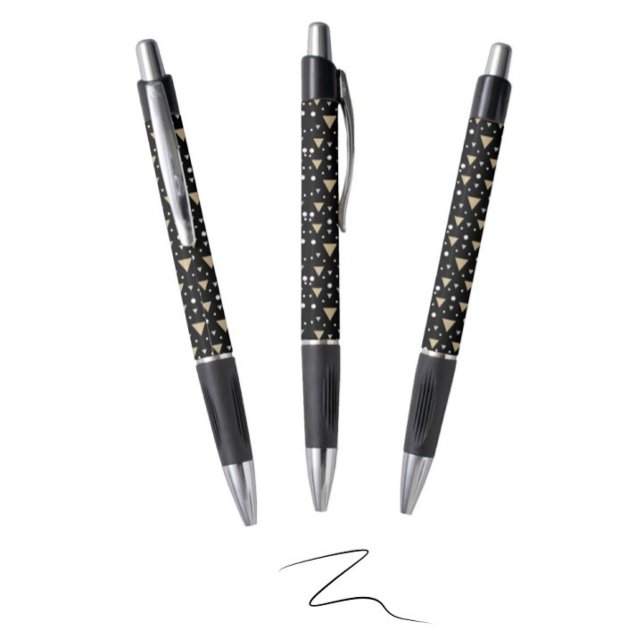 Stylo Cravate Midnight Geometry Luxe (Créateur téléchargé)