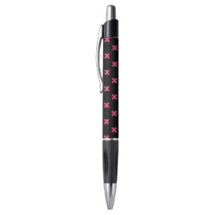 Stylo Crochis Fuchsia sur noir
