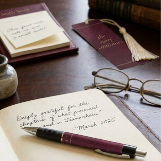 Stylo Cuir Bourgogne Style Heritage