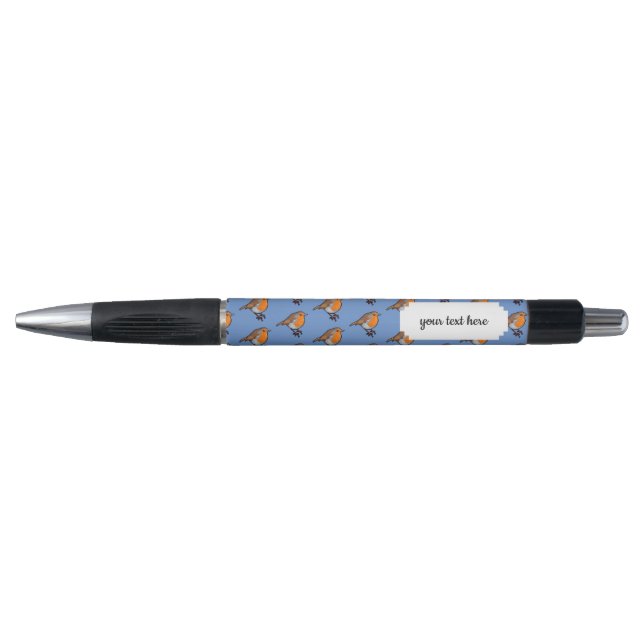 Stylo Cute Pixel Art européen Robin Red Breast Motif (Devant)